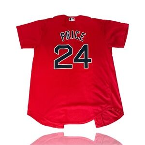 Boston Red Sox: Vintage David Price Red Jersey by Majestic: Youth Large